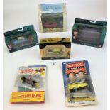 6 boxed Corgi TV/Film vehicles – Last of the Summer Wine, Mr Bean, Chitty Chitty Bang Bang, Only