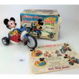 Boxed battery operated plastic Mickey Mouse Little Big Wheel