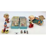 Collection of 1960’s Noddy items inc. Boxed Wade Noddy no. 1, boxed Wade Big Ears no. 2, wooden