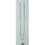 14k gold necklace, 19.5” long, w: 7.2 gms