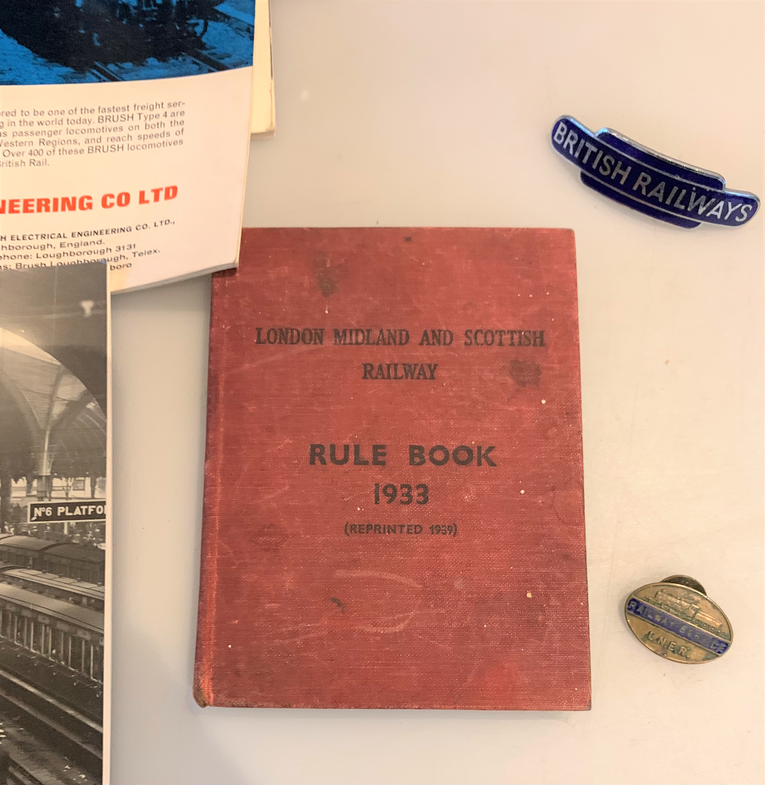 Railway books and magazines inc.Rule Book & badge, signed Nigel Harris train poster etc. - Image 4 of 9