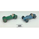 2 loose Dinky racing cars – Talbot Lago no. 23K and Cooper-Bristol no. 233