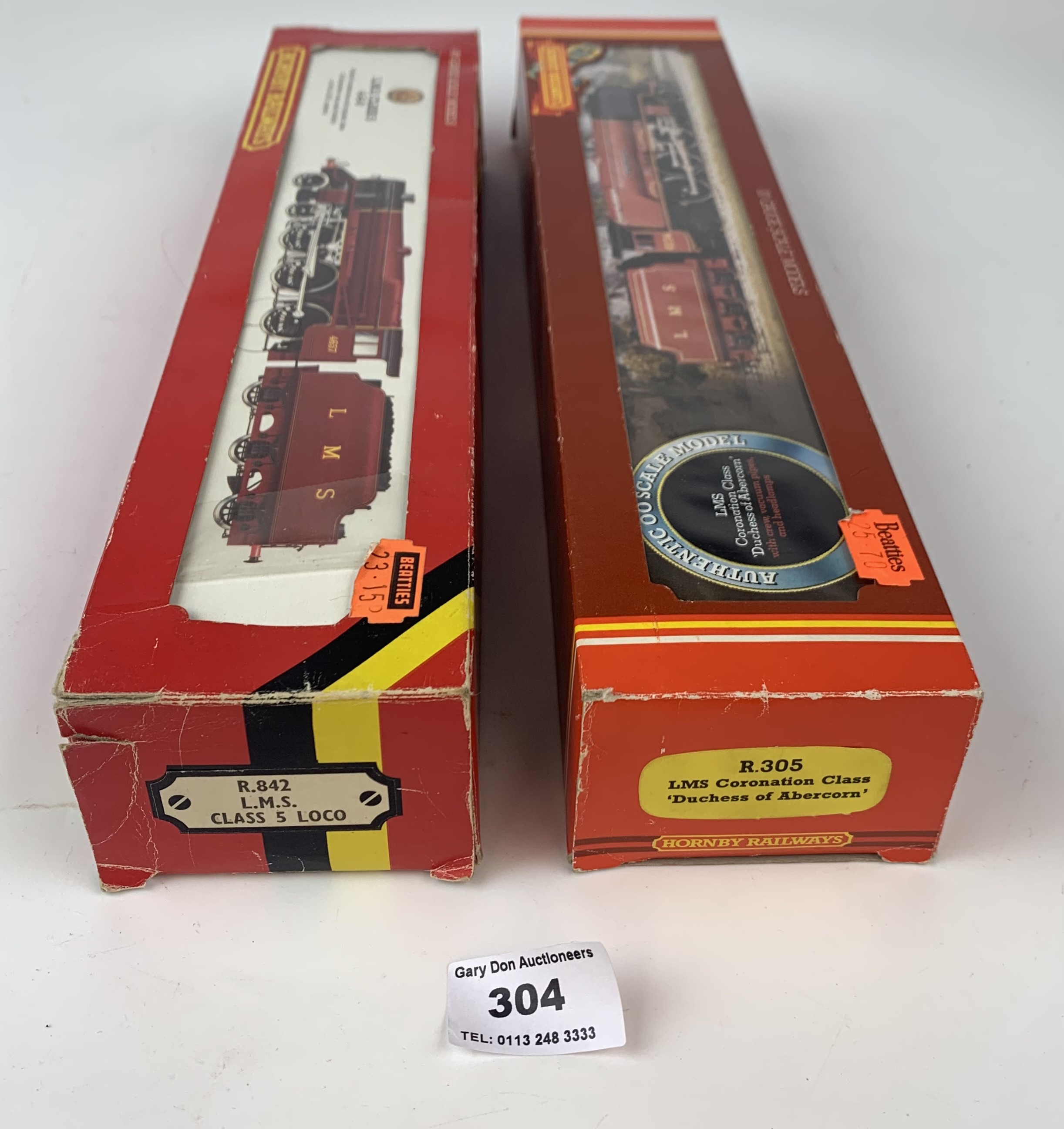 2 boxed Hornby 00 locomotive – R305 LMS Coronation Class ‘Duchess of Abercorn’ R842 LMS Class 5 Loco - Image 2 of 8