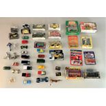 40+ assorted boxed and loose vehicles and aircraft inc. Matchbox, Corgi and Promotional