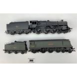 Hornby engine ‘Combe Martin’ 34043 with tender and Bachmann engine 73069 with tender