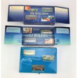 3 boxed vehicle sets – EK Holden 40th Anniversary x 2 and Turbo Smooth Holden