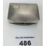 Silver snuff box 2” x 1.5”, w: 1.1 ozt