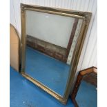 Large gilt framed mirror, 41”w x 52”h