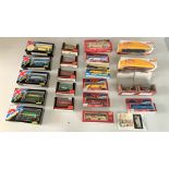 22 assorted boxed buses inc. Exclusive First Editions, Solido, Joal, Shuttle Bus etc
