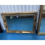 Carved gilt framed mirror, 36.5”w x 27”h