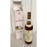 Boxed The Macallan Single Highland Malt Scotch Whisky, aged 10 years, 70 cl