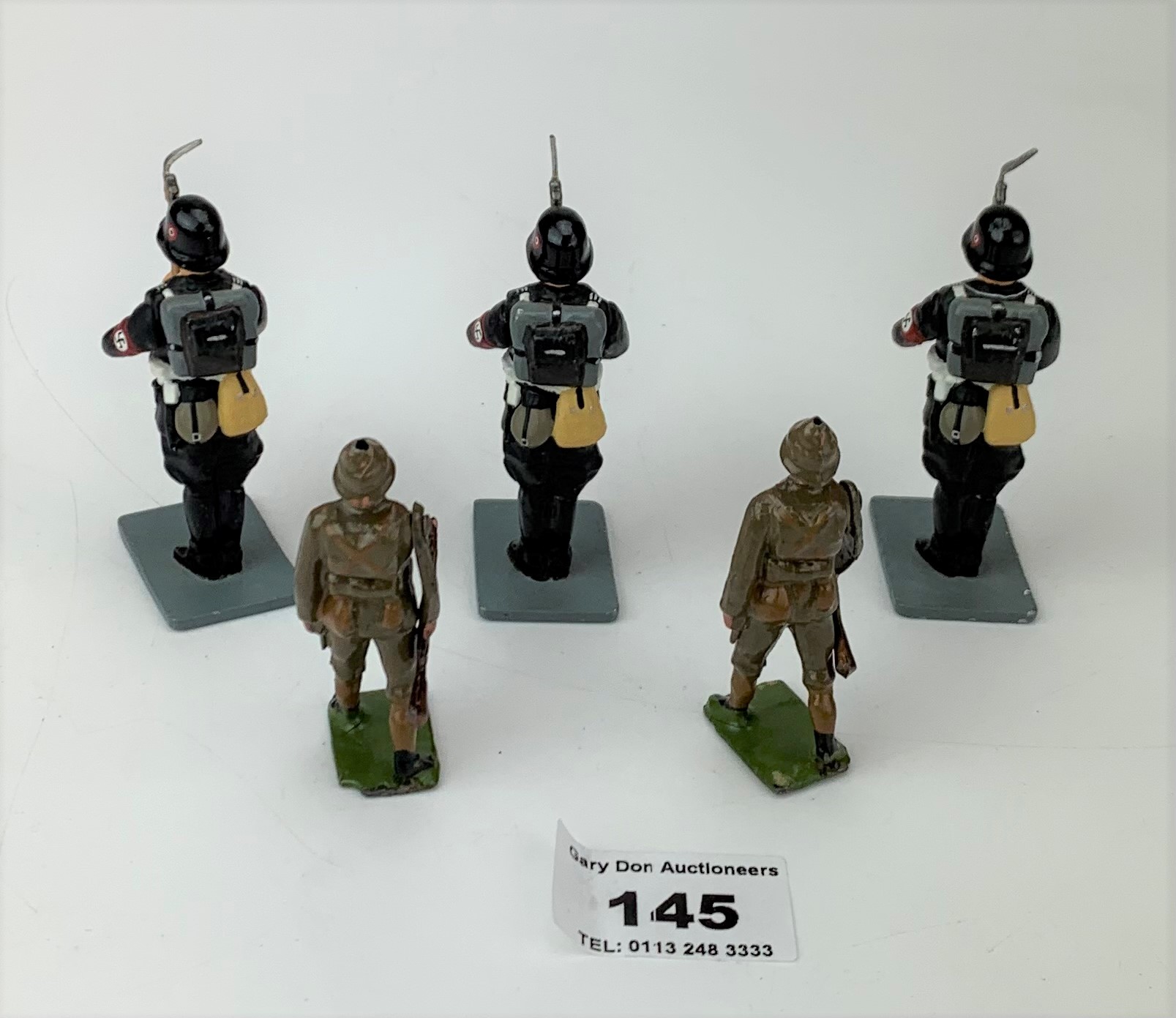 3 King & Country German military figures and 2 Britains military figures - Image 3 of 4