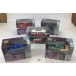 4 boxed Motor Max 1/24 die-cast metal & plastic Model Kits and 1 Welly metal Model Kit