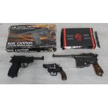 Crosman Model 338 auto BB calibre air pistol, no. 597800712; together with a HHC Air Model fire arms