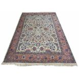 Large Persian patterned pale ground carpet, 12.5 feet x 9.5 feet approx