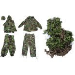 J. Compton Sons & Webb Ltd. no. 1 mark IV camouflage protective suit - smock and trousers, size