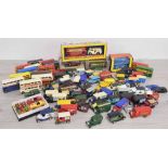 Collection of Die-cast model motor vehicles, primarily 'Days Gone' branded vintage vans (some