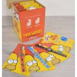 Eight 'The Simpsons' novelty digital wristwatches (New/Old stock) originally issued with selected '