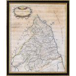 Robert Morden (1650-1703) - 'Northumberland', hand coloured map, inscribed with the county name