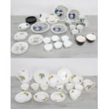 Rorstrand, Sweden - 'Eden' pattern tea set comprising four plates 8.5" diameter, four plates 7.5"