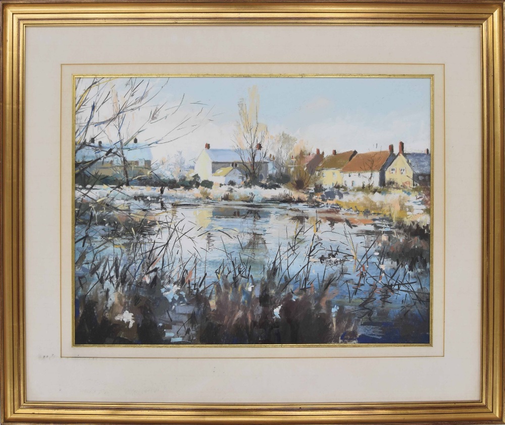 Norman Smith (20th/21st century) - 'Pond In Winter', inscribed with the artist's name and the