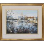 Norman Smith (20th/21st century) - 'Pond In Winter', inscribed with the artist's name and the
