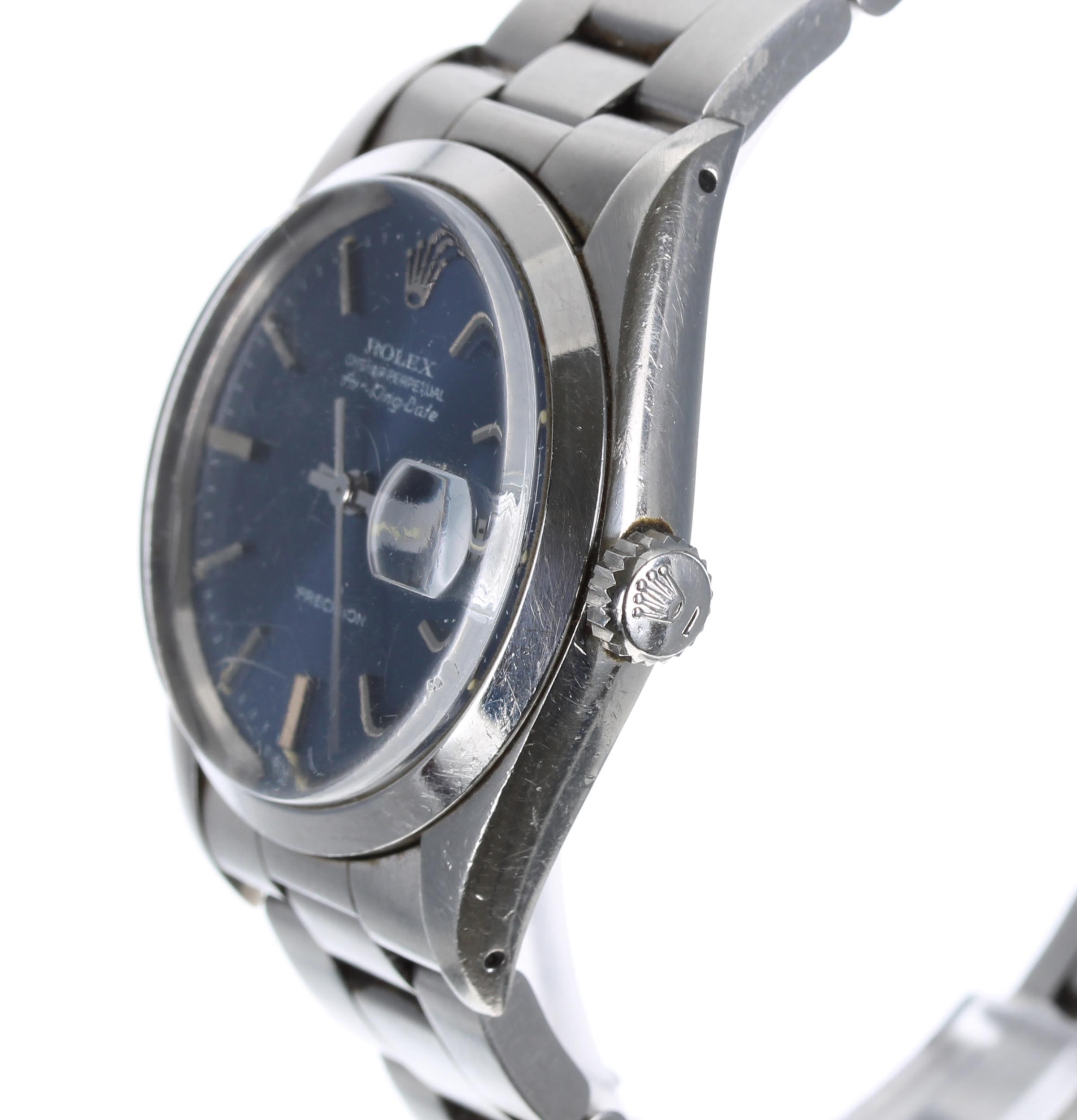 Rolex Oyster Perpetual Air-King Date Precision stainless steel gentleman's wristwatch, ref. 5700, - Image 3 of 7