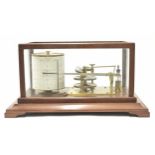 Mahogany cased barograph, the bed plate inscribed M.W. Dunscombe Ltd, 6 & 7 St Augustine's Parade,