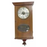 Bulle half second electric wall clock, the 5.5" silvered dial with skeletonised centre over an