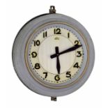 ATO 9" wall dial clock within a stepped circular surround