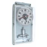 ATO electric wall clock, the 7.5" silvered dial with skeletonised centre and centre seconds hand,