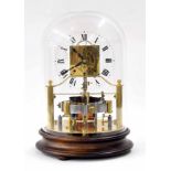 Good reproduction copy of Murday's Patent electric clock, the 6.25" Perspex chapter ring with open