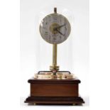 Frank Holden Exact Patent design electric mantel clock, the 3.5" silvered chapter ring inscribed