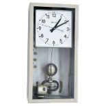 Brillie electric wall clock, the 6.25" white dial signed Brillie and with centre seconds, within a
