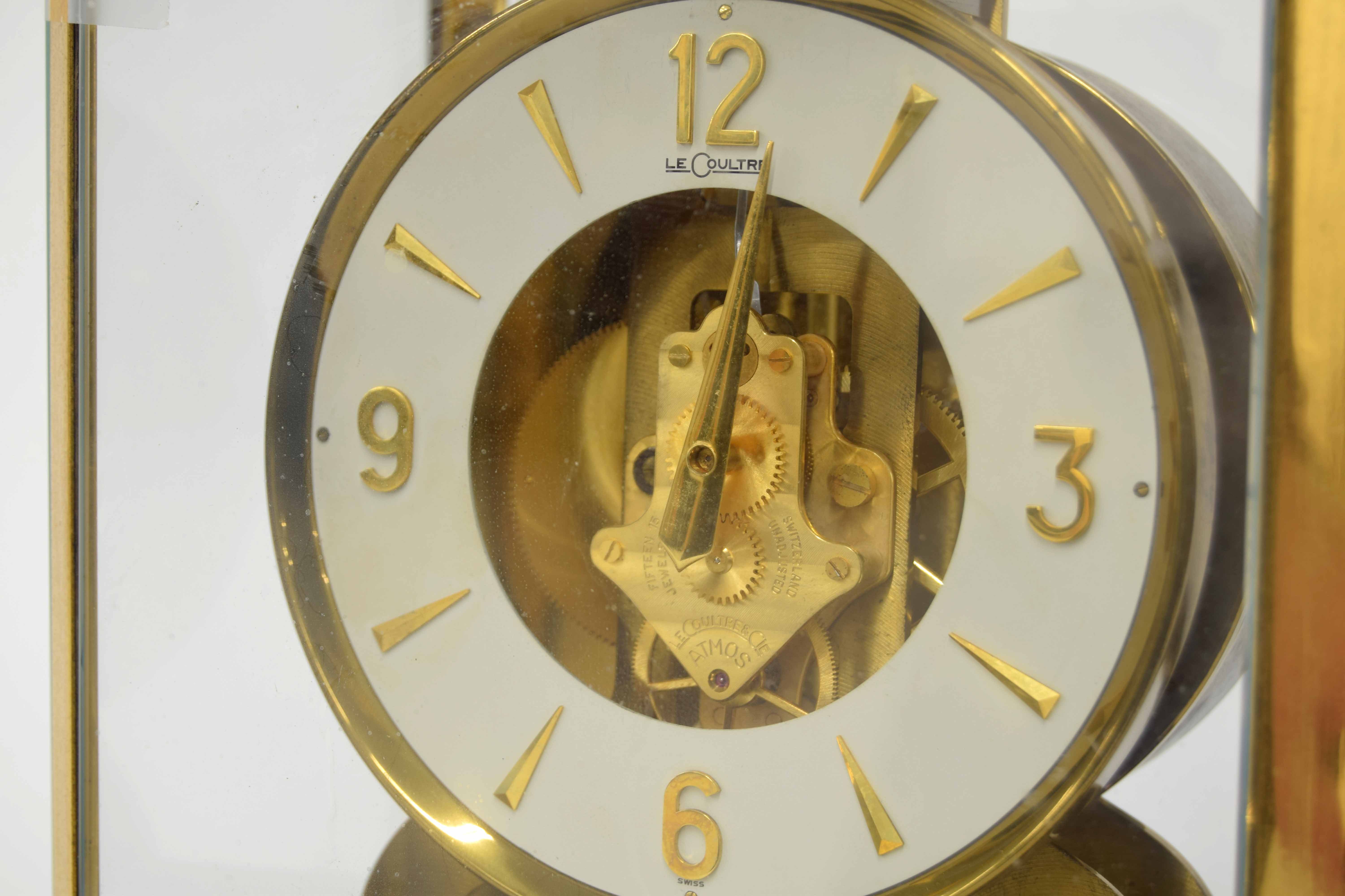 Jaeger-LeCoultre Atmos clock in need of restoration, ser. no. 165681, 9.75" high - Image 3 of 3