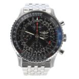 Breitling Chronometre Navitimer chronograph automatic stainless steel gentleman's wristwatch, ref.