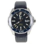 Tag Heuer Aquaracer Calibre 5 automatic stainless steel gentleman's wristwatch, ref. WAY201B-0,