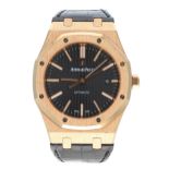 Audemars Piguet Royal Oak 18ct rose gold automatic gentleman's wristwatch, reference no. 15400OR.