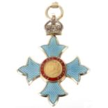 Order of the British Empire C.B.E medal, gilt and enamel, 54.6gm, width 63mm