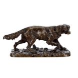 Pierre-Jules Mene (French 1810-1879) - cast bronze figure of a retriever, with a cast signature to