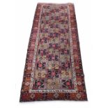 Antique handmade Persian Lori carpet, 129" x 59" approx