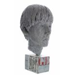 John Huggins F.R.B.S (British born 1938) - 'George', a composite cast bust sculpture of George