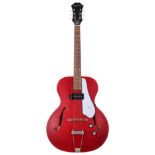 2018 Epiphone E422T Century hollow body electric guitar; Body: cherry finish, minor surface marks;