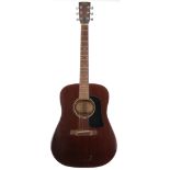 Washburn D12BR acoustic guitar; Body: brown finish, minor dings and surface marks; Neck: good;