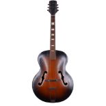 Gretsch 6050 New Yorker hollow body archtop guitar, made in USA, circa 1945; Body: two-tone sunburst