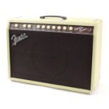 Fender Super-Sonic 22 guitar amplifier, made in USA, ser. no. CR-336695, with cover and foot switch