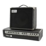 Session Duette guitar amplifier; together with a Carlsbro Stingray Super amplifier head (2)