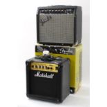 Fender Frontman 15R guitar amplifier, box; together with a Marshall MG10CD guitar amplifier (2)