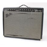 1990s Fender '65 Twin Reverb-Amp guitar amplifier, made in USA (damage to front grille)