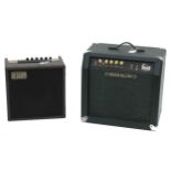 Trace Elliott Brat guitar amplifier; together with a Session Rockette guitar amplifier (2)